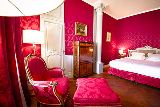 Chambre luxe dans un château en Sarthe